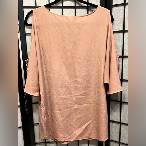 Moda International Sequin Cold Shoulder Blouse - Large - Picture 3 of 6
